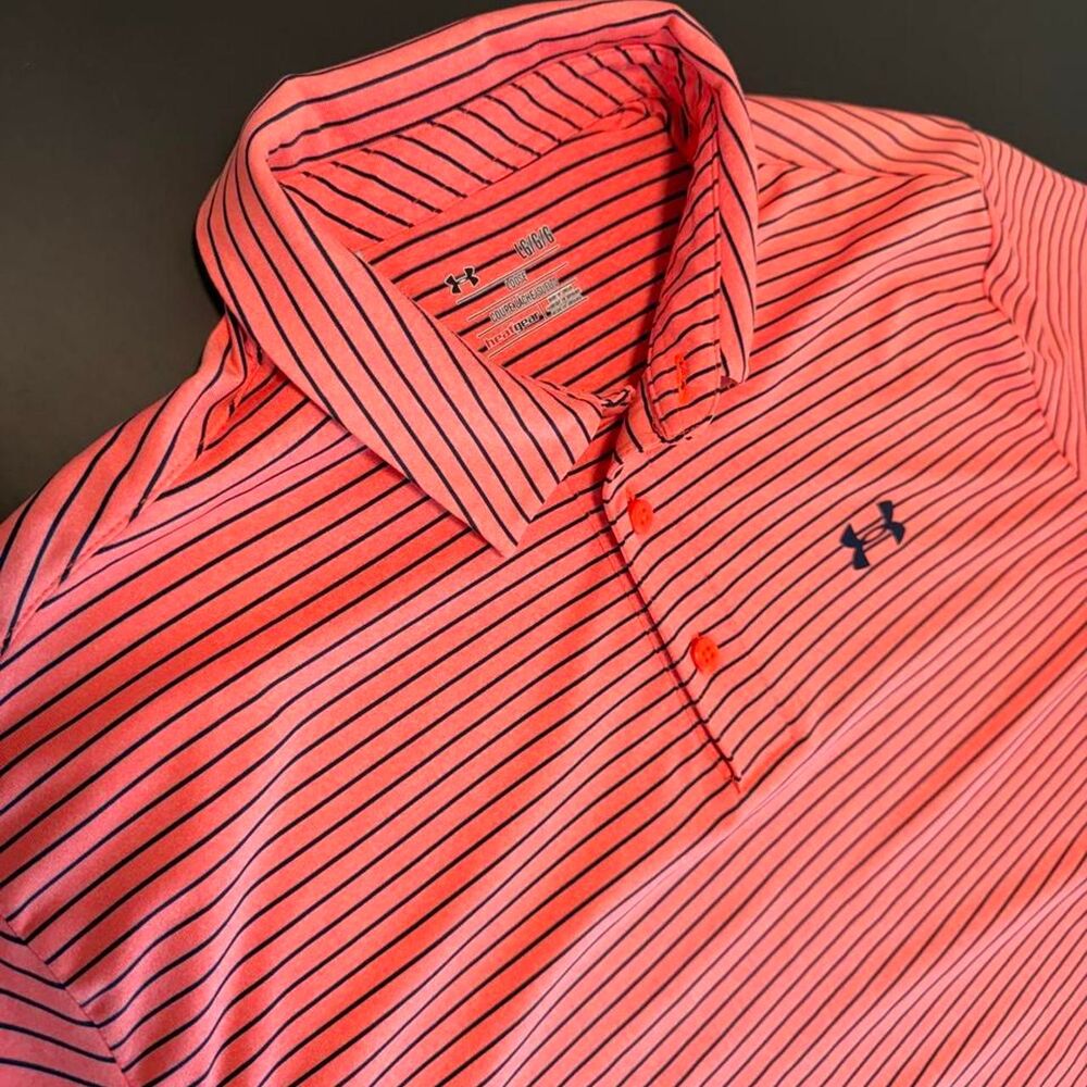 Under Armour HeatGear polo shirt men's size Large Golf